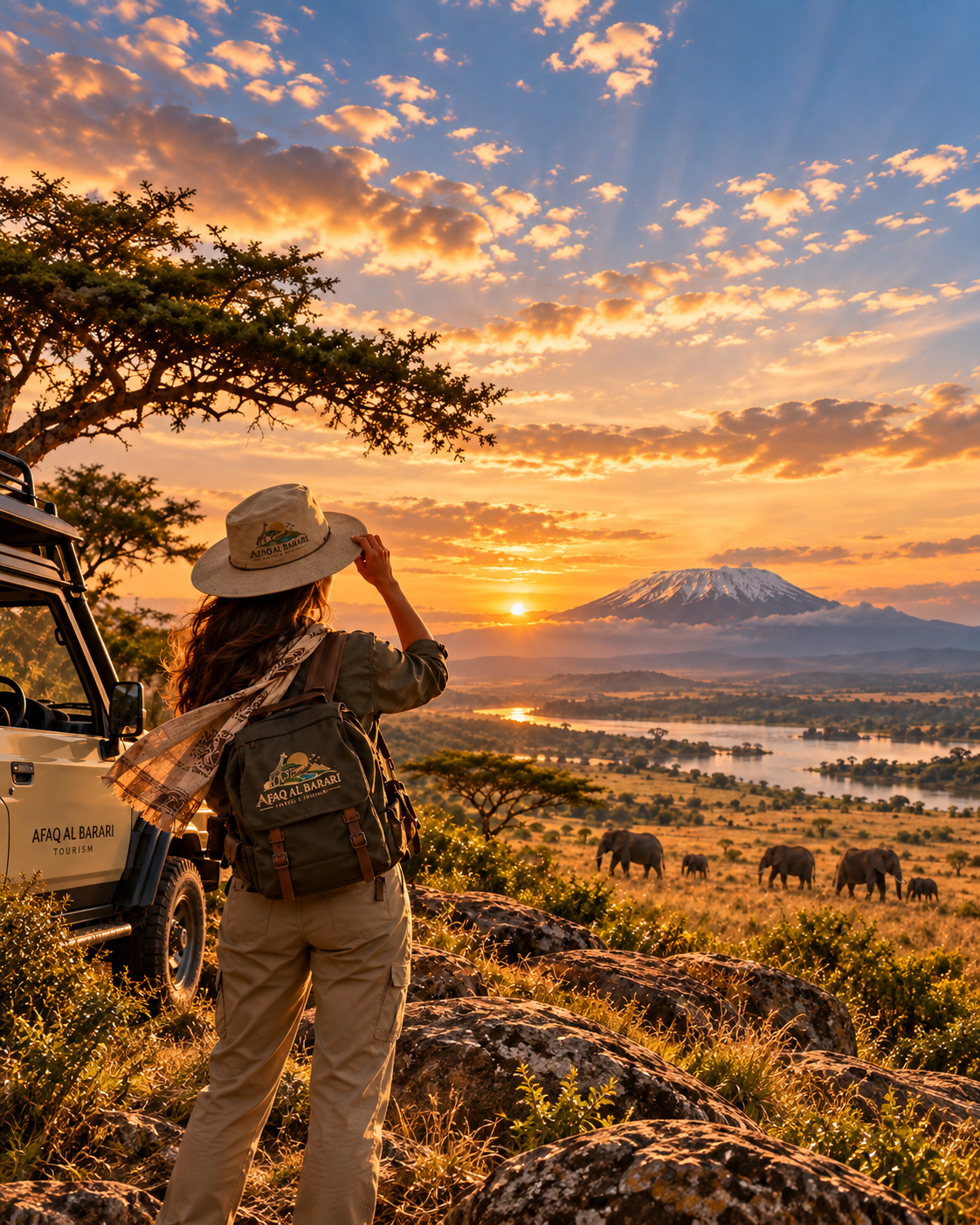 Safari landscape representing travel with Afaq Tourism